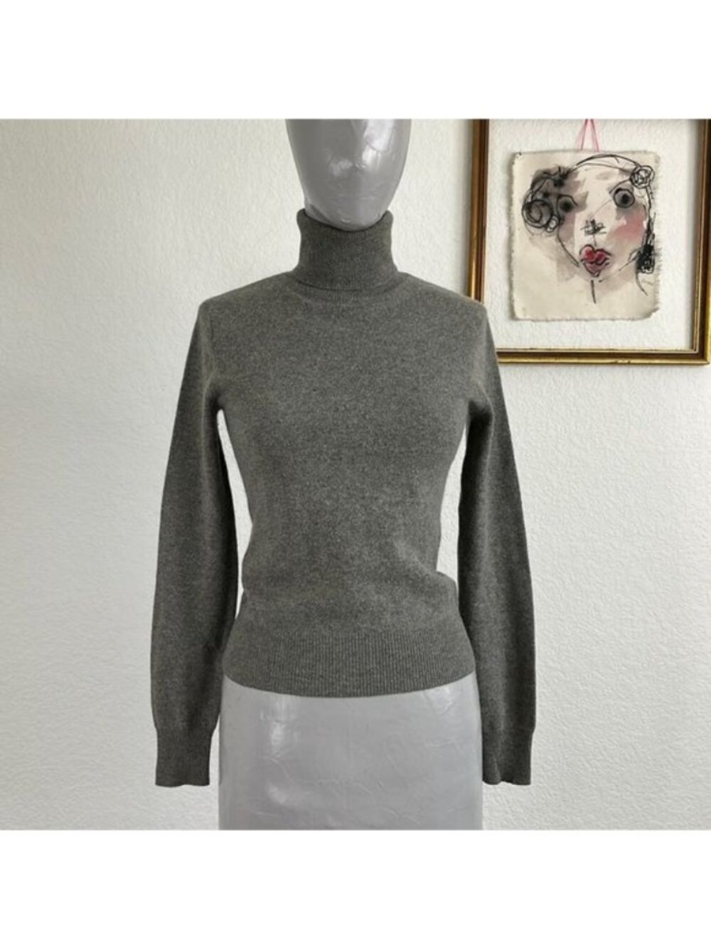Ralph Lauren Blue Label Cashmere Italian Yarn Turtleneck Sweater
